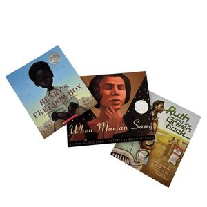 African American History Kids Book Lot Henry's Freedom Box When Marian Sang Ruth